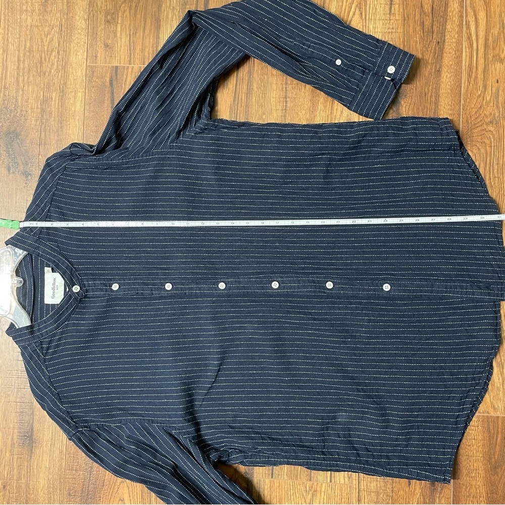 SOLD Goodfellow & Co XL Extra Large Standard Navy Long Sleeve Button Down Target - Picture 4 of 11